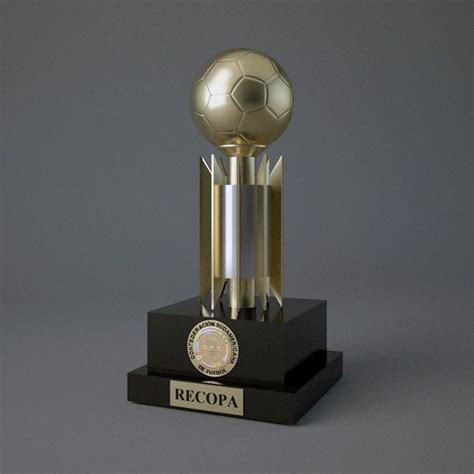 Concacaf clubs were invited between 2004 and 2008. Recopa Sudamericana Trophy 3D Model | Trophy design ...