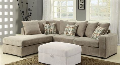 Red elegant classic velvet sofa. Olson Reversible Sectional (Taupe) | Sectional sofa couch ...