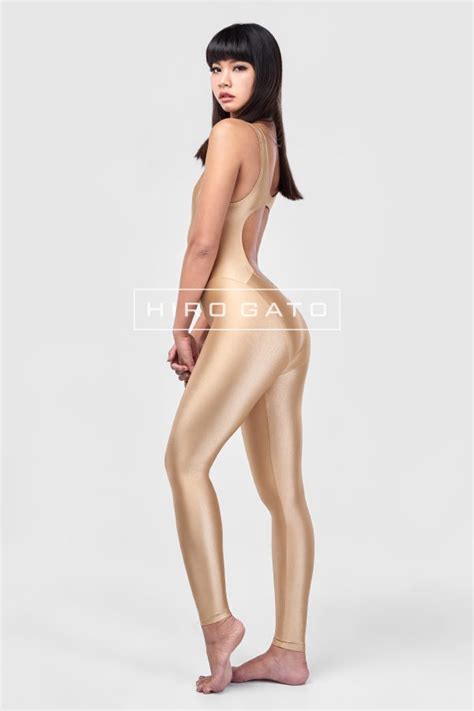 Golden spandex real teen doll. Lycra Unitard Gold Shiny Spandex Catsuit| Hiro Gato Inc.