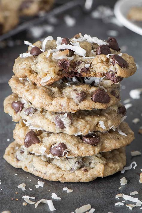 This is one seriously delicious oatmeal cookies recipe. Chocolate Chip Coconut Oat Cookies
