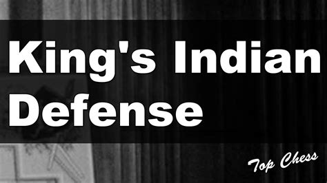 Here is italian game chess trap, some variations and how to defend against it. Chess Games - King's Indian Defense: Normal Variation ...