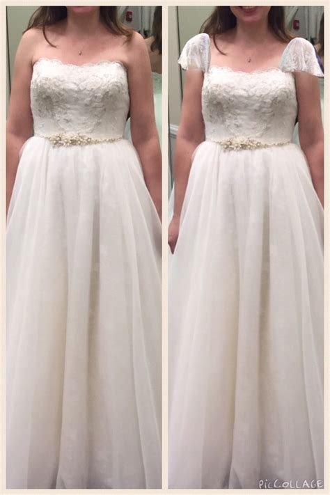 I added fluttery lace sleeves to my strapless dress, as i've your dress is beautiful…i don't think you need to add straps. How Much To Add Sleeves To A Wedding Dress