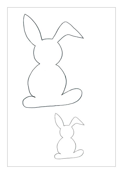 Hase vorlage, vorlage kinder, vorlage pinterest. binedoro: DIY⎟Ein Hase, zwei Größen, drei Ideen ...