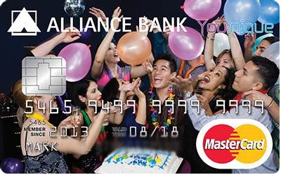 Transfer funds 24/7 using your phone or your computer. Alliance Bank You:nique Rewards Credit Card by Alliance Bank