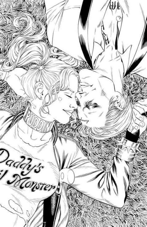 Joker i harley quinn coloring book: Pin on Mad Love (Harley Quinn & Joker)