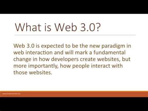 The web as is stands (web1.0) is seen as a static thing, like a billboard or a magazine. What is web 3.0, and difference between web 2.0 and web 3 ...