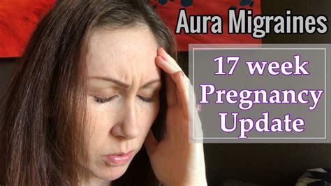 Risk factors for migraine with aura include family history and being assigned female at birth. 17 week pregnancy update / aura migraines have began - YouTube