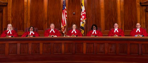 The court of appeals has 15 judges, each drawn from one of five appeals court districts. Judges of the Court of Appeals | Maryland Courts