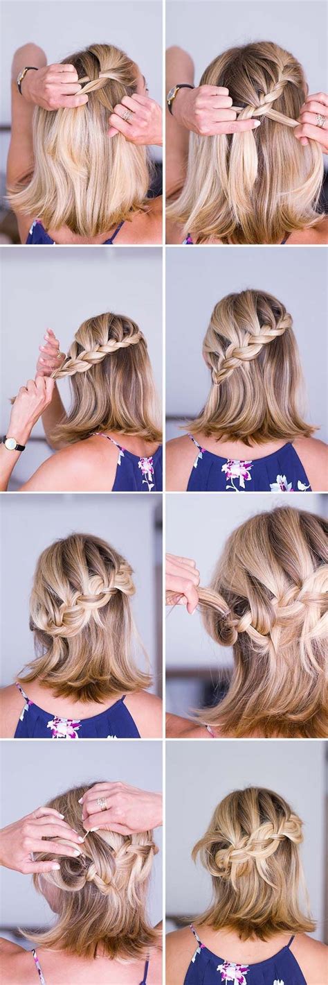 Because box braids often use hair extensions, there are tons of ultra long versions of the style floating around. short hair braid tutorial + half-up hairstyle via anne ...