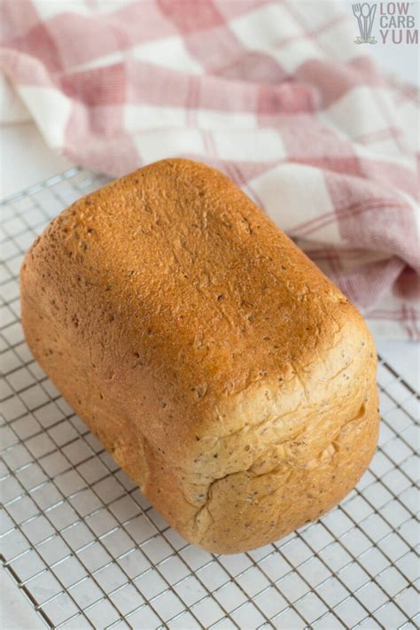 I used this recipe as a base, then omitted salt, used salted butter, less yeast (1 t.) a smidgen more flour, and subbed milk + cream for the egg yolk, and the results were incredible! Keto Friendly Yeast Bread Recipe for Bread Machine | Low ...