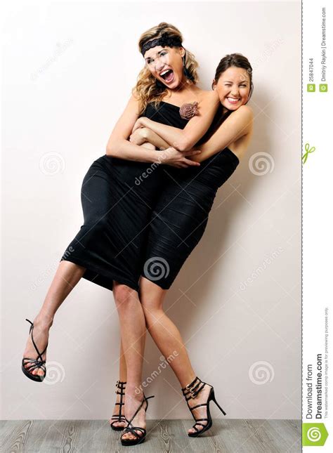 I'm sure these guys didn't expect this to happen but they seemed to appreciate the humor in the situation and played along with the ladies as they realized it. Two Beautiful Women Having Fun Together. Stock Images ...