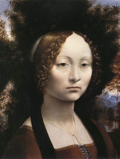 Leonardo painted the portrait in florence between 1474 and 1478. Ginevra de Benci (1474) by Leonardo da Vinci | Leonardo da ...