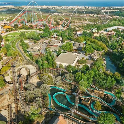 It was built around the portaventura park theme park. Port Aventura | Theme park, City photo, Aerial