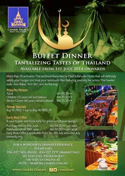 The buffet items are rotated from three different. CHASING FOOD DREAMS: Chakri Palace, Royal Thai Cuisine ...