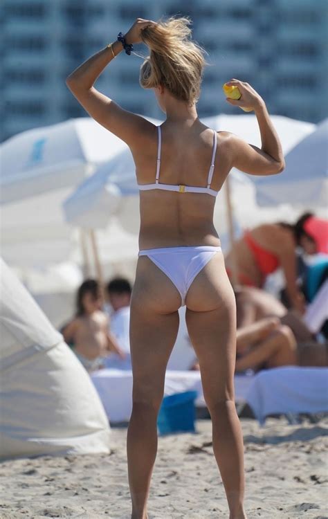 Expert advice and tips on tennis. Eugenie Bouchard In bikini On the beach in Miami Beach ...
