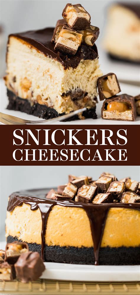 For the vegan oreo cheesecake filling: Snickers Cheesecake with Oreo crust, cheesecake filling ...