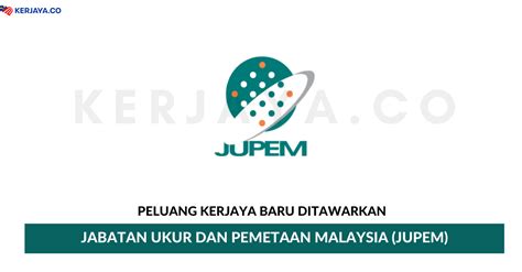 The first state department of survey (malay: Jabatan Ukur dan Pemetaan Malaysia (JUPEM) • Kerja Kosong ...