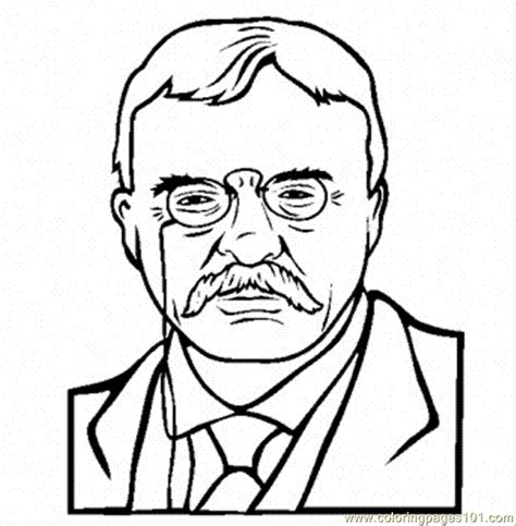 Bucking bull coloring page from bulls category. Theodore Roosevelt Coloring Name Coloring Page for Kids ...