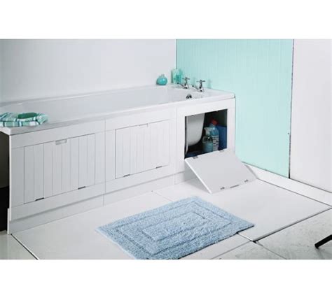 Add another perfect storage solution to your bathroom. Buy Lavari Hideaway Bath Panel - Matt White | Bath panels ...