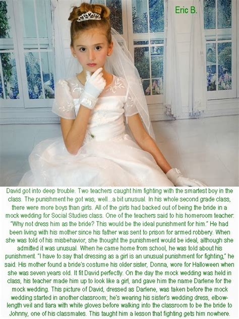 Is forced feminization your kink, or do you actually think this?? Eric's Transgender Captions: Mock Wedding