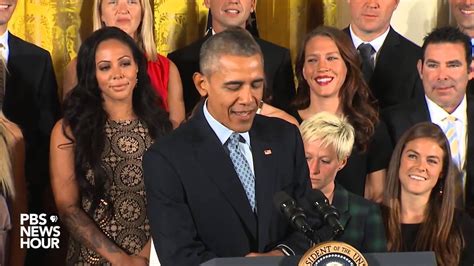 United states of america (usa). Obama honors U.S. women's soccer team for World Cup ...