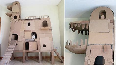 Casa de gato pelucia pinus l55xs35xl37. Espectacular casa para gatos con forma de dragón ...