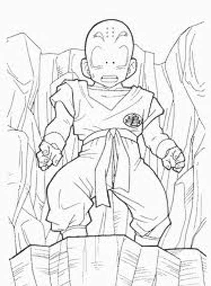 Celebrate a birthday in style with these cool cards! Free Krillin Dragon Ball Z Coloring To Print