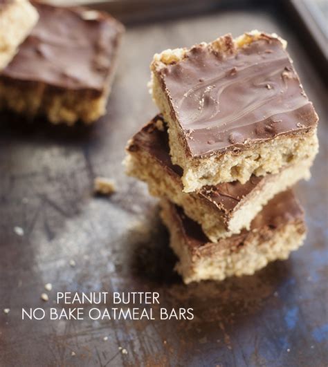 This is a no bake recipe, but you will need to melt chocolate on the stove top, which takes only a few moments. peanut butter no bake oatmeal bars | pretty plain janes