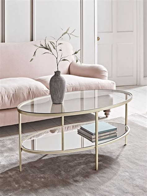 Buy coffee tables online | discount coffee tables uk. Glass Display Coffee Table - Soft Gold | Coffee table ...