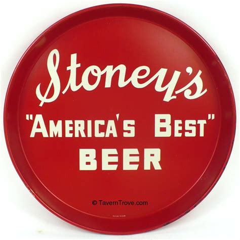 Our team of experts has selected the best serving trays out of hundreds of models. 1943 Serving Trays - Stoney's Beer - Tavern Trove