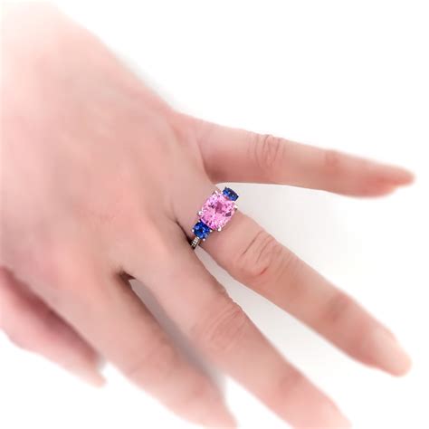 Discover breathtaking diamond anniversary rings which can be stacked or stand alone. Cushion Sapphire Diamond Ring Estate 7.42ct t.w. Sideways ...