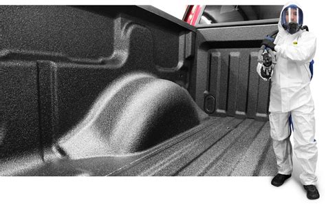 Spray in or spray on bed liners are a painted coating, applied in a paint shop or garage using a spray gun. Bedliners | LINE-X