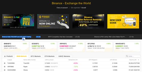 You can also use credit card to invest in ripple. Binance add XRP as base currency - The Cryptocurrency Post