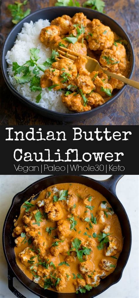 With jasmine rice and pickled shallots. Indian Butter Cauliflower | Recipe | Indian food recipes ...