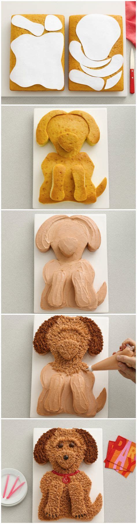 My family currently has a toy poodle bechion mix who is 15 years old. Cute Golden Doodle Dog Cake | Recipe | Puppy cake, Dog ...