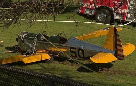 Video, 00:00:44plane crashes into truck on us freeway. Report: Harrison Ford's Plane Crashes in Los Angeles | Complex