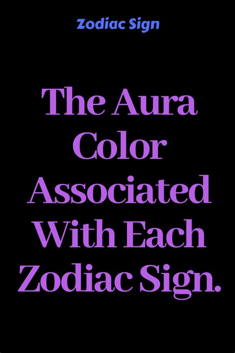 Those cancer associated with this numerology can become great mediators and with age they will only turn wiser. The Aura Color Associated With Each Zodiac Sign. - Zodiac ...