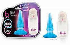 butt plug blue anal vibrating sex toys pleaser blush probe toy