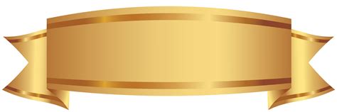 Free Golden decorative banner 1197193 PNG with Transparent Background