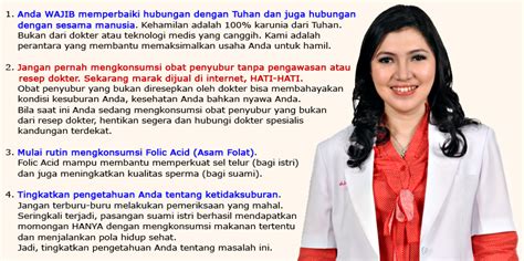 Lambatnya penyelesaian masalah ini akan menimbulkan resiko berikut : Tips-Cepat-Hamil-dr.Rosdiana-Ramli
