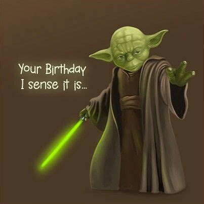 Joyeux anniversaire (france) ou bonne fête à toi ou tout simplement bonne fête (canada), en anglais happy birthday to you est une chanson traditionnellement chantée pour célébrer l'anniversaire de la naissance d'une personne vivante. Joyeux Anniversaire Star Wars Yoda : image anniversaire ...