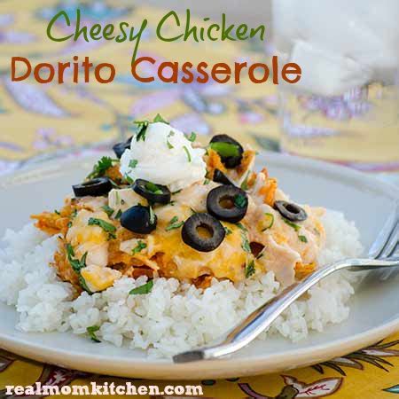 Doritos cheesy chicken pasta casserole the best blog recipes. Cheesy Chicken Dorito Casserole | Real Mom Kitchen