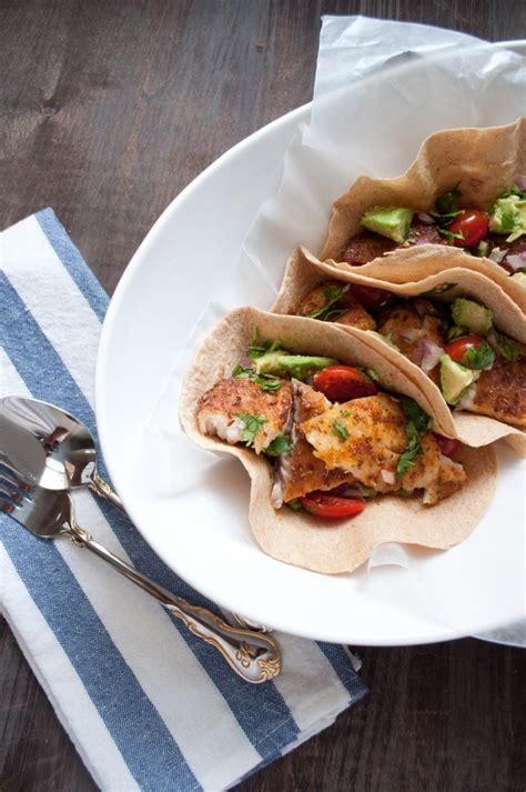 To build each taco, spoon some fish onto 2 stacked tortillas (see cook's note). Easy homemade fish tacos with fresh pico de gallo — kiran ...