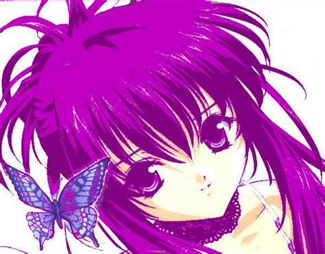Many female anime characters have had purple hair of all shades, and despite having this trait in faye is one of the most popular anime characters with purple hair due to being one of the main. Pin on anime purple (° °;)