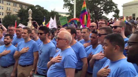 Cohen, who cites the 1943 supreme court case west virginia state board of education v. DC Gay Men's Chorus sings Star Spangled Banner / National ...