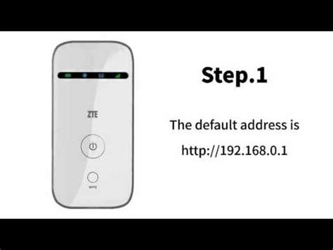 Open a browser and go to 192.168.1.1. ZTE MF65M - The 3G Mobile Hotspot configuration page ...