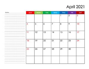 Free printable april 2021 calendar templates. Calendar for April 2021 - free-calendar.su