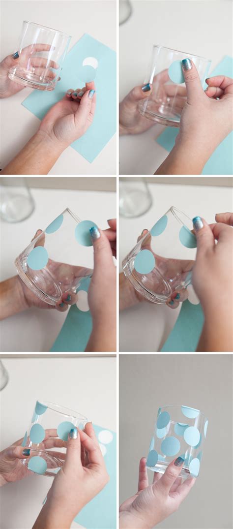 Press firmly to create a cute relief design! Learn how to make painted and frosted glass jars!