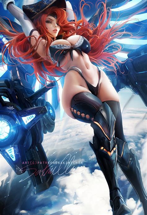 Tag spoilers properly with spoiler content (/s)no loli no laifu Miss Fortune (LOL) by #Sakimichan | Fantasy Art Village