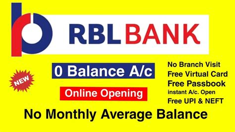 For documentation and details, visit icici bank. RBL Bank Zero Balance Account online opening with free ...